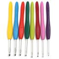 16 sizes Aluminium Crochet Hooks Needles Knitting Set Soft Handles Accessories.