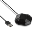 USB Conference Microphone 360° Omnidirectional Condenser Computer PC Mic with Touch Mute Plug &Play for PC Laptop. 