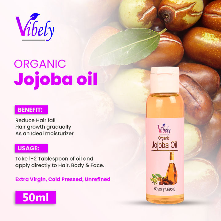 Vibely Organic JOJOBA Oil 50 ml