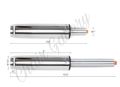 chair part 120mm SS gaslift CFT-GAS. 