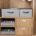 Nonwovens Storage Bins, Nursery Toy Storage Basket, Wardrobe Clothes Organizer Storage Bin, 11.81'' Large Cabinet Bookcase Boxes for Home Bedroom. 