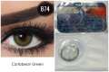 Bella Caribbean Green Diamond Color Contact Lens with Kit Box. Bella Diamond Series. #Caribbean.Gr.ee.n.