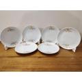 6 Pcs Porcelain Snack Plate Set, Ceramic Sauce Plate , Cake Plate Or Salad Plate Set..