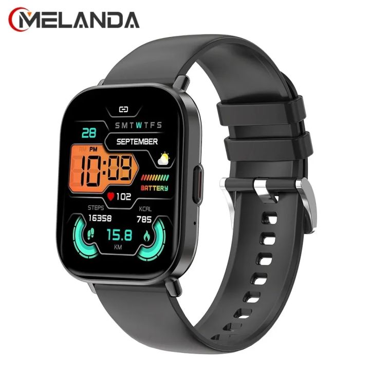 MELANDA NEW Inch HD Touch Screen Bluetooth Call Fashion Watch Health  Monitoring Sports Tracking Smartwatch Android IOS G127