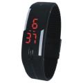Silicon LED Sports Watch Man - Black. 