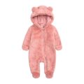 Newborn Baby Jumpsuit Hooded Fleece Rompers Long Sleeve Suits  26  inch. 