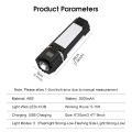 Auoyo Camping Light Work Light Flashlight Portable Adjustable Repair Light USB Rechargeable Warning Light Magnetic Work Light Camping Lantern with Hook for Car Repair Outdoor Home Camping Emergency.
