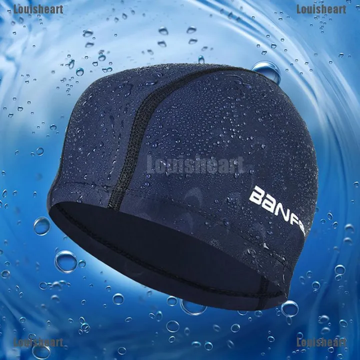 LHPH%20Waterproof%20Fabric%20Protect%20Ears%20Long%20Hair%20Sports%20Swim%20Pool%20Hat%20Shark%20Swimming%20Cap%20joie%20-%20Image%204