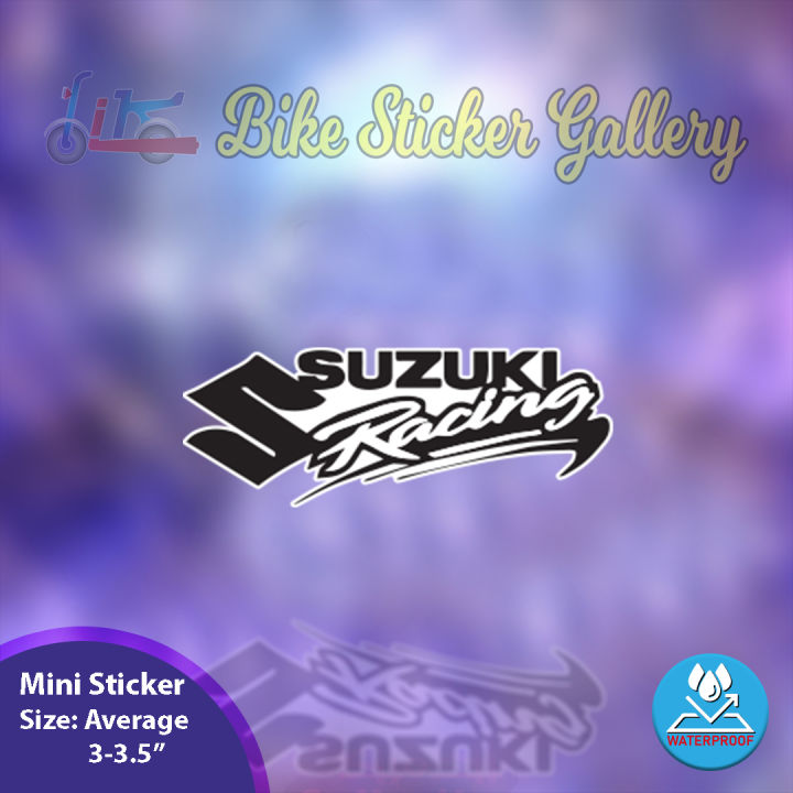 Suzuki Racing Team Classic Vinyl Sticker – 8cm X 20cm – Car Decal – Motorbike Sticker – Tt127