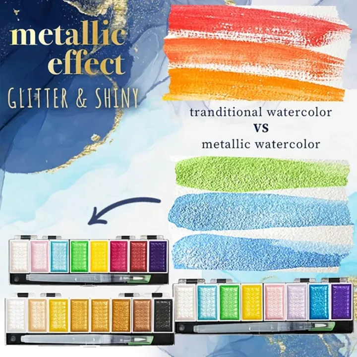 Superior%20Water%20color%20cake%20Paint%20set%20-%208%20Metallic%20,%20pearl%20With%20Brush%20set%20-%20Image%208