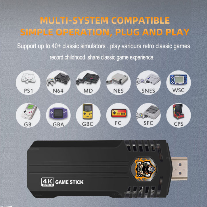 X8%20Pro%20Retro%20Video%20Game%20Console%2064G%2030000+%20Games%20Emuelec%204.5%20Wireless%20Gamepad%2040+%20Emulator%20Game%20Stick%204K%20for%20N64/PSP/SNES%20-%20Image%202