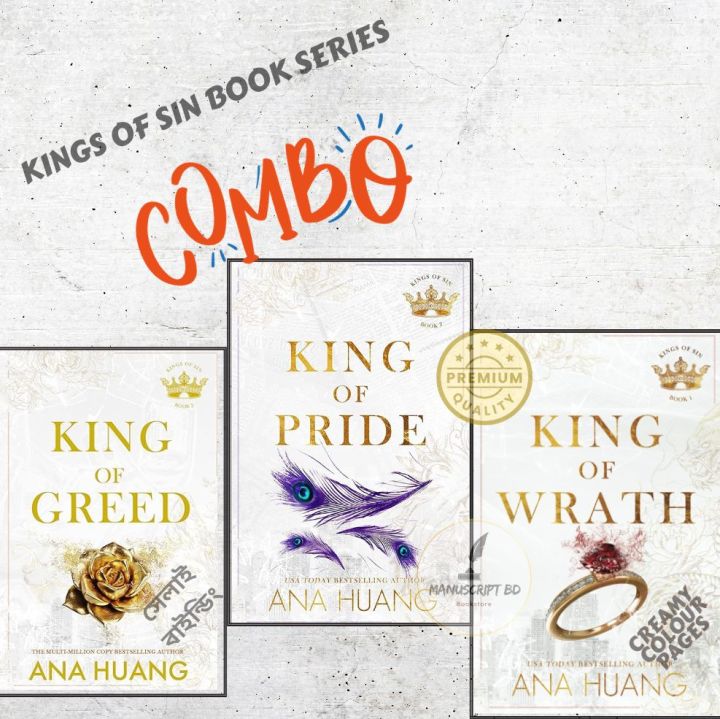 Kings of Sin Book Series by Ana Huang (King of Greed, King of Pride & King of Wrath) - Paperback