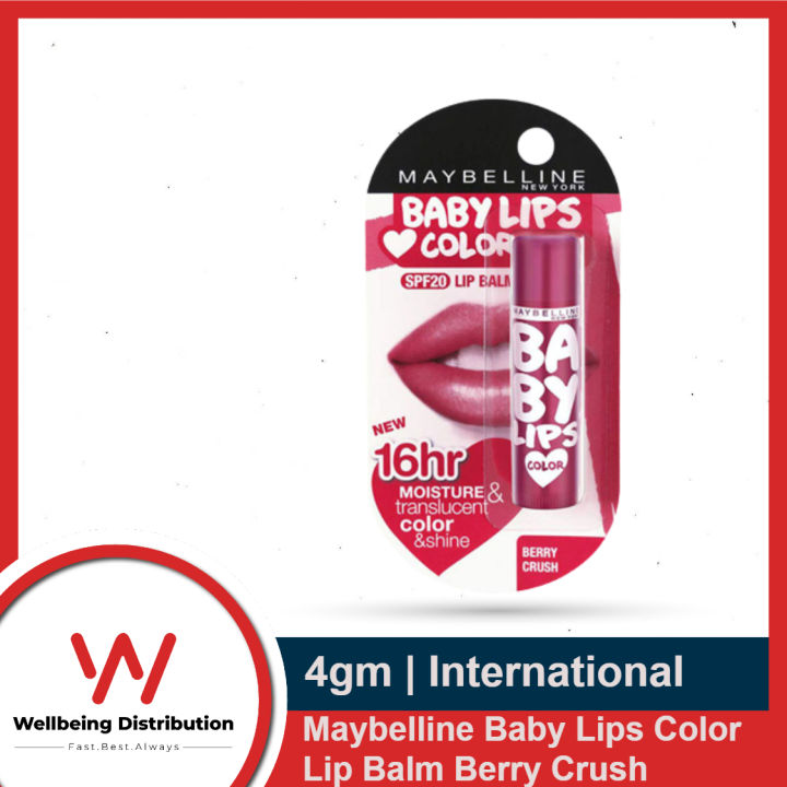 Maybelline Baby Lips Color Lip Balm Berry Crush 4gm SPF11