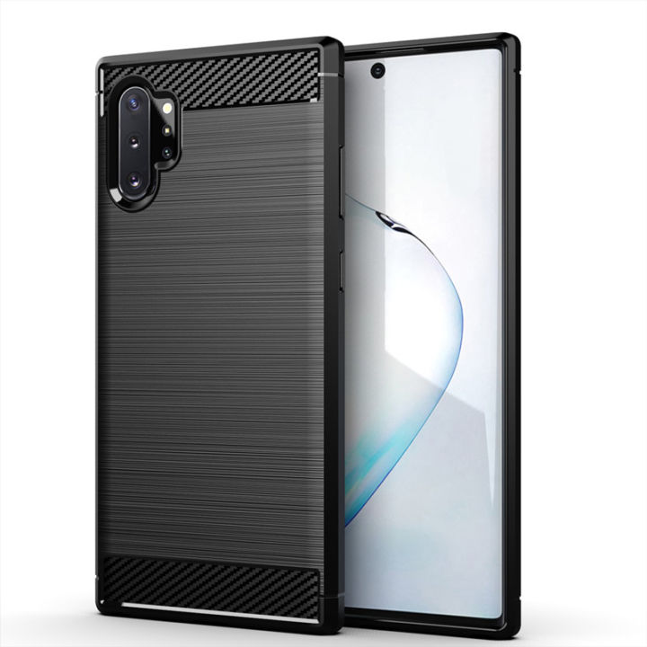 Phone Case for Samsung Note 10 Plus Carbon Fiber Shockproof Case
