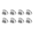 Stoves Cooker Knobs,Oven Knob(8Pcs),6mm Universal Silver Gas Stove Control Knobs Adaptors Oven Rotary Switch. 