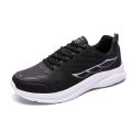 Spring leather sneakers men's lightweight running shoes foreign trade men's shoes spot wholesale lace-up casual shoes men.