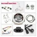 Rice cooker Spare Parts Heater Fuse Micro Switch Heat Controller Power Cord, Insulation Switch Rice Cooker Accessories. 