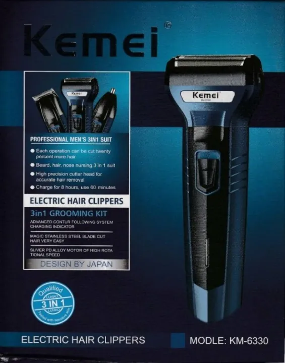 Kemei%20Km-6330%203%20in1%20Multifunction%20Hair%20Clipper%20Grooming%20kit%20Trimmer%20and%20Shaver%20for%20men%20-%20Image%209