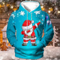 Christmas Hoodie 3D Santa Claus Hooded Sweater Pullovers Men Xmas Gifts Unisex Christmas Daily New in Hoodies & Sweatshirts Tops. 