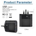 USB Wall Charger 48W 6-Port Fast Charging Block Adapter Plug Compatible For IPhone Android Tablet PC Mobile Phone. 