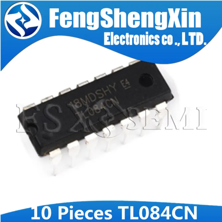 10pcs/lot TL084CN TL084 JFET-INPUT OPERATIONAL AMPLIFIERS DIP-14 ...