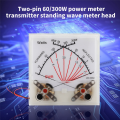1 Piece Meter Transmitter VU Meter With Backlight PMMA Cover SWR Black Forward 300W Reflected 60W.