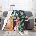 【2023】 Demon Slayer Kamado Nezuko Tanjirou Zenitsu Inosuk Blanket Kimetsu No Yaiba Anime Soft Throw Blankets for Sofa Office Rug Piece. 