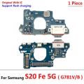 Original USB Charger Dock Connector Charging Port Microphone Flex Cable For Samsung S20 Fe 4G 5G G780 G781. 