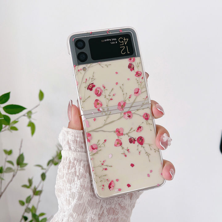 For%20Samsung%20Galaxy%20Z%20Flip%206%205%204%203%20Case%20Floral%20Transparent%20Folding%20with%20Bracelet%20For%20Samsung%20Z%20Flip%203%205G%20ZFlip4%20Hard%20Back%20cover%20-%20Image%205