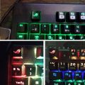 run 1PC DIY ABS Backlit Mechanical Keyboard Keycap R4 Height Personality Translucent key cap E. 