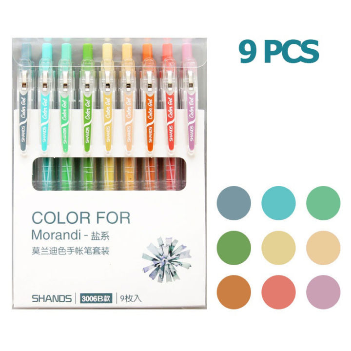 9%20Colors/Set%20Colored%20ballpen%20Morandi%20Hand%20Account%20Pen%20Color%20Gel%20Pen%20Replaceable%200.5%20mm%20School%20Stationery%20Supplies%20-%20Image%207