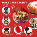 Mini Cake Maker Double-Sided Heating Portable Bundts Cake Maker Electric Cupcake Maker for Breakfast Snacks EU Plug.