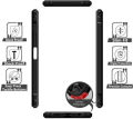 Back Cover for Vivo Y16, 360 Degree Protection(Transparent,Black).