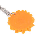 1pc Stainless Steel Keychain Sunflower Key Rings Woman Car Key Accessories. 