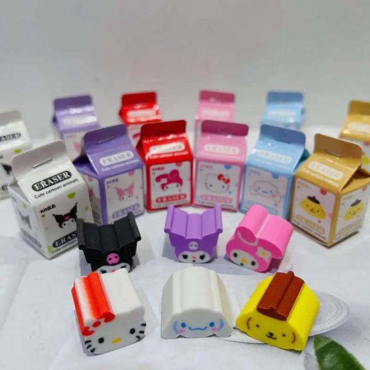 New%20Sanrio%20Eraser%20Kuromi%20Melody%20Cinnamoroll%20Boxed%209/36pcs%20Cartoon%20Kawaii%20Stationery%20Clean%20Eraser%20School%20Students%20Birthday%20Gifts%20-%20Image%203