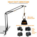 Overhead Tripod Mount for DSLR Camera Desktop Articulating Arm for Canon Nikon Sony Fuji Photography Recording Stand Holder. 