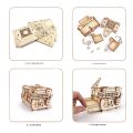 3d Wood Mechanical Box Puzzles Kits for Child Assembly Building Blocks DIY Surprise Jewelry Necklace Ring Cosmetics Case Models MuXiaRe. 