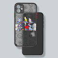 The B-BTS Cute For Apple iPhone 15 14 13 12 11 mini Pro Max 8 7 6S 6 XR X XS Plus Frosted Translucent Phone Case. 