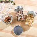 Nut Storage Container Large Capity Glass Sealed Jar with Airtight Lid Multifunctional Storage Container for Fruit Jam Nuts Tea 500ml Sealed Jar with Silicon Seal. 