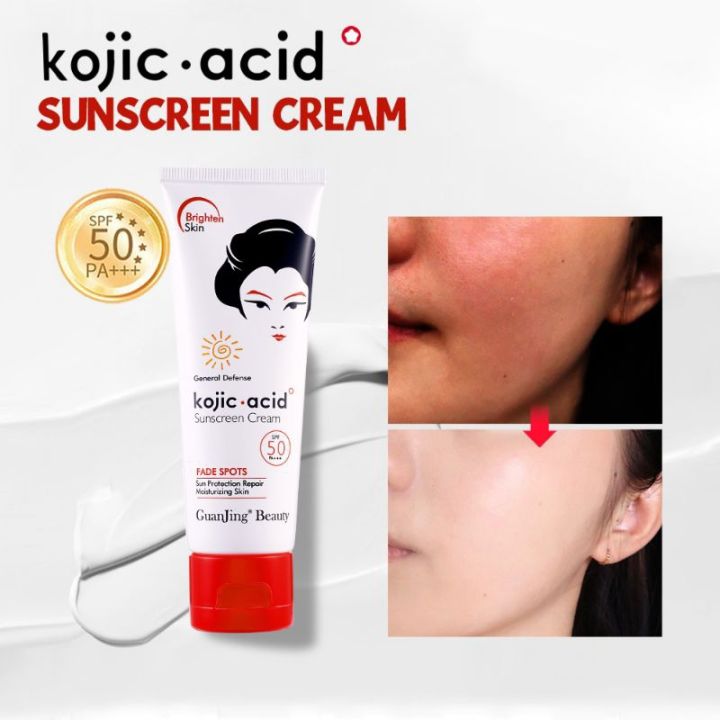 GUANJING%20Kojic%20Acid%20SPF%2050%20Sunscreen%20Cream%2080g%20-%20Image%205