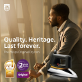 Philips HD1172 Classic Dry Iron Fast & Efficient | Linished Soleplate | 1000W Power | Durable Classic Design.