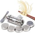 Portable Stainless Steel Manual Noodles Press Machine Pasta Maker with 5 Noodle Mould Fruits Juicer Spaghetti Making Tools Household Presser.