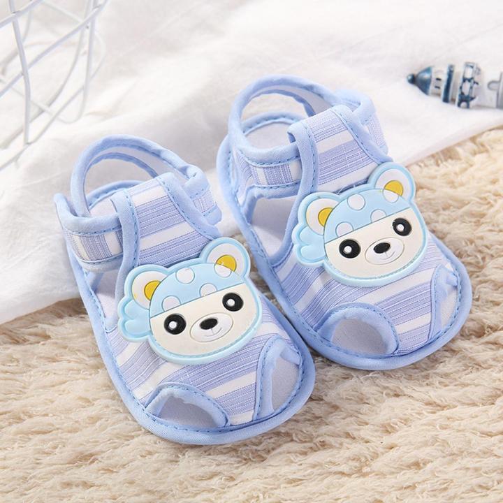 Carton Style Toddler Infant Kids Baby Girls Summer Sandals Cute Casual Princess Sandals Cartoon Soft Sandals Crib Shoes Boy First Walkers(0-12Month)