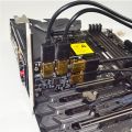 New 4 Ports PCIe Riser Adapter Board PCI-E 1x to 4 USB 3.0 PCI-E Rabbet GPU Riser Extender Ethereum ETH/Monero XMR/Zcash ZEC 16X External Slot Card Multiplier for Miner Mining BTC.