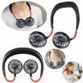 4th Generation 2000MAH Rechargeable neck Fan with light // Kitchen Fan // Sports Fan.