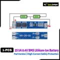 2S 5A BMS 18650 Lithium Battery Protection Board | 7.4V–8.4V Charger BMS Module | Pad Version | High Current Safety Protection.