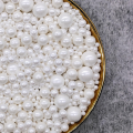 Edible White Sugar Pearl (mixed size) for cake decoration -50gm. 