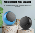 M3 MiNi Portable Metal wireless Bluetooth Speaker with outstanding sound quality..