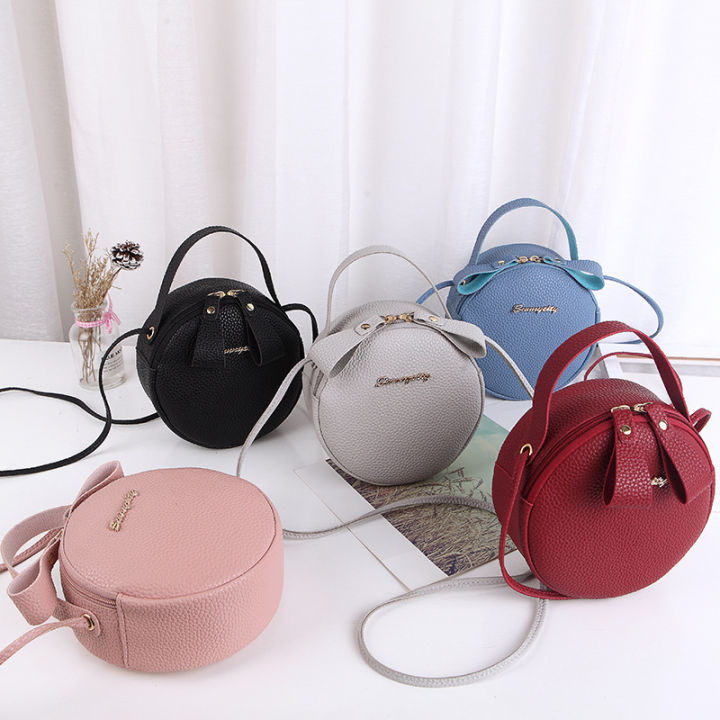 Fashion Multicolor Small Round Bag for Cell Phone Lipstick Coin