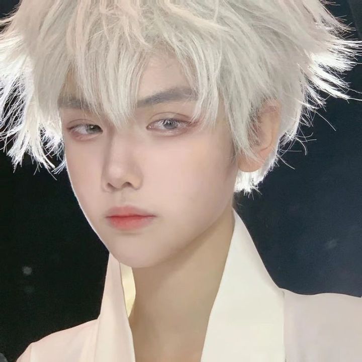 Japanese Mannequin Head Men's Short Hair Mannequin HeadcosFive-Piece Wutong ModeldkInternet Celebrity Korean Style Handsome Natural Full-Head Wig